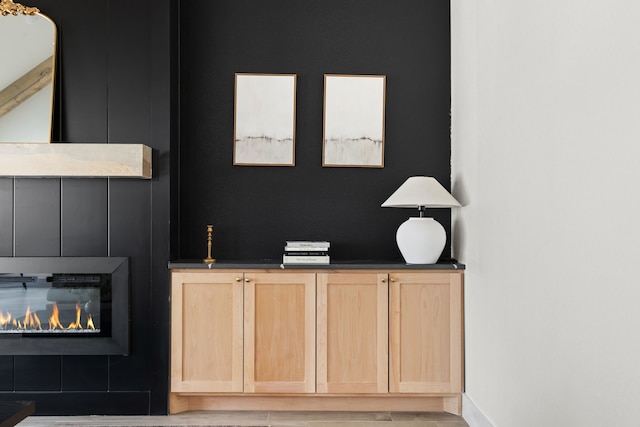 office featuring hardwood / wood-style floors