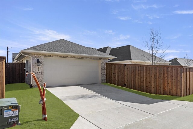 view of property exterior with a yard