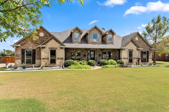 exterior space featuring a front lawn