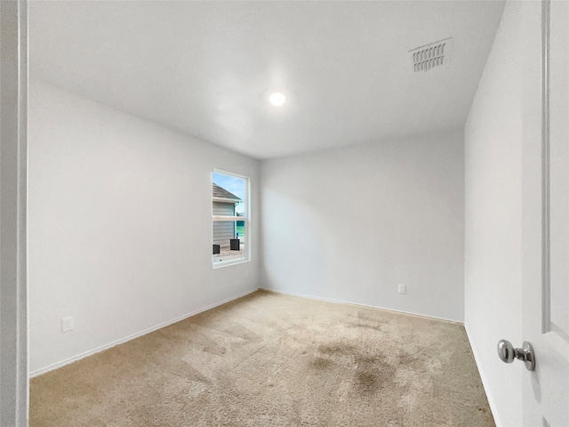 view of carpeted empty room