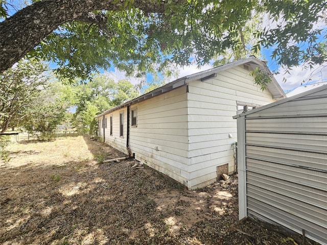 view of side of property