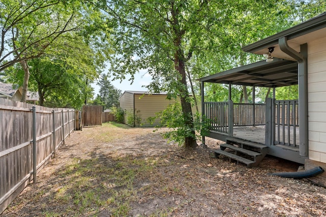 91 Pecan Dr, Pottsboro, TX 75076 - fenced backyard with a deck