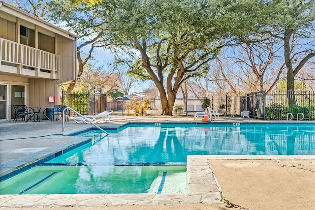 view of pool with a patio