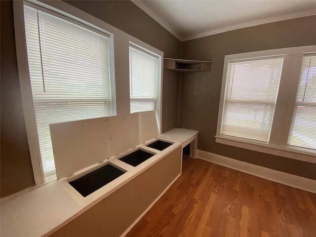 interior space with light wood finished floors