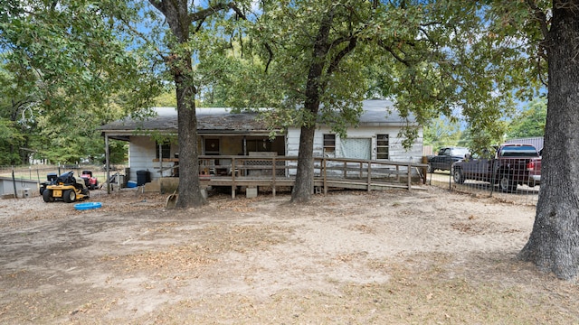 exterior space with a deck