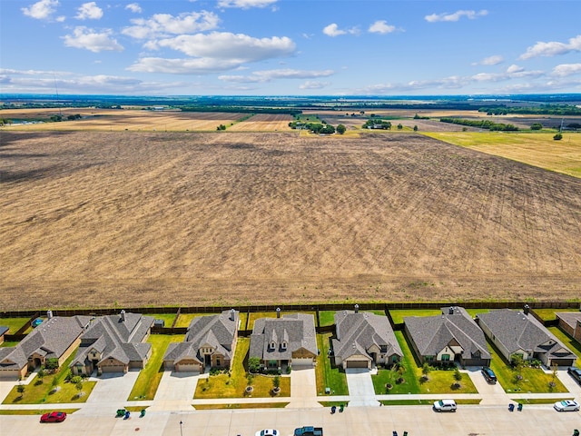 bird's eye view featuring a rural view