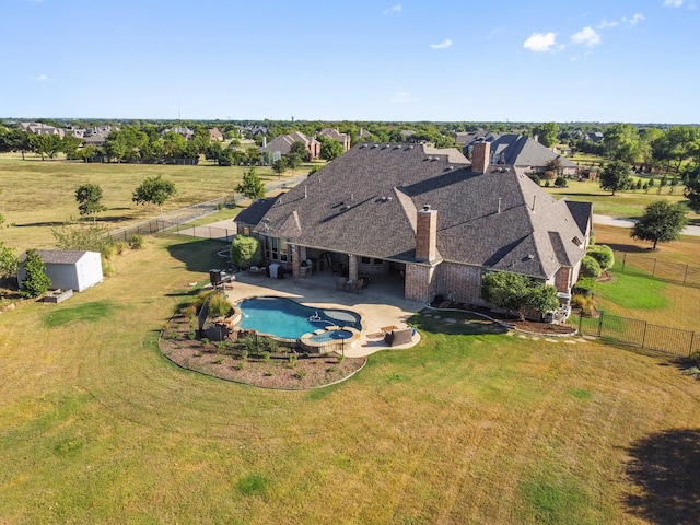 birds eye view of property