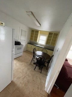 kitchen with white appliances