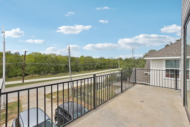 view of balcony