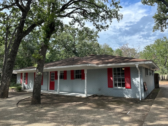 view of ranch-style home