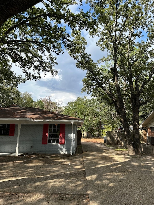 view of side of property