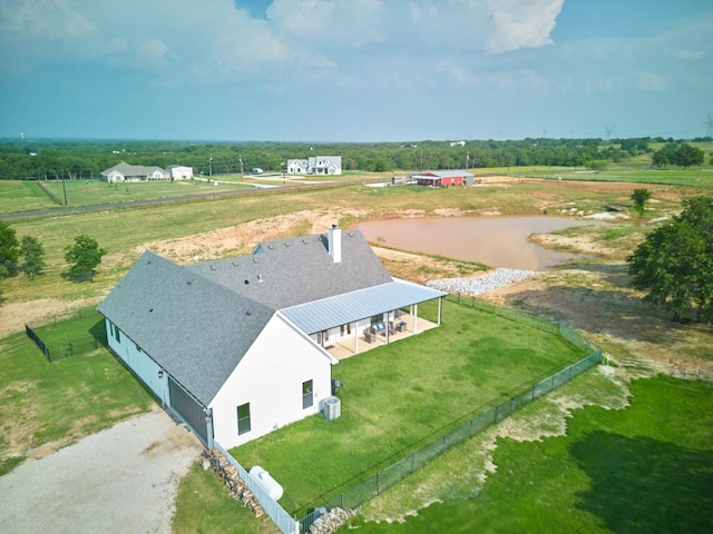 bird's eye view featuring a rural view