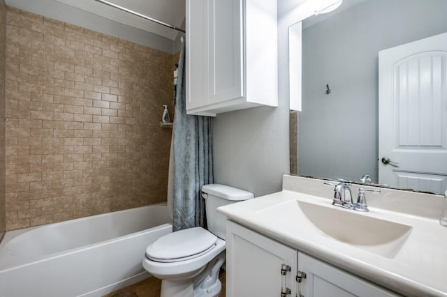 1405 Hawk Valley Dr, Little Elm, TX 75068 - bathroom featuring toilet, vanity, and shower / bath combo