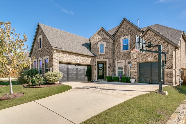 view of front of home featuring a front yard