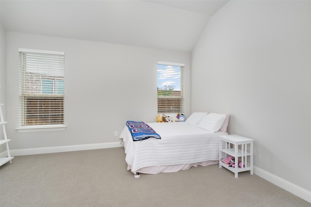 1205 Lake Hills Trl, Roanoke, TX 76262 - carpeted bedroom with vaulted ceiling and baseboards