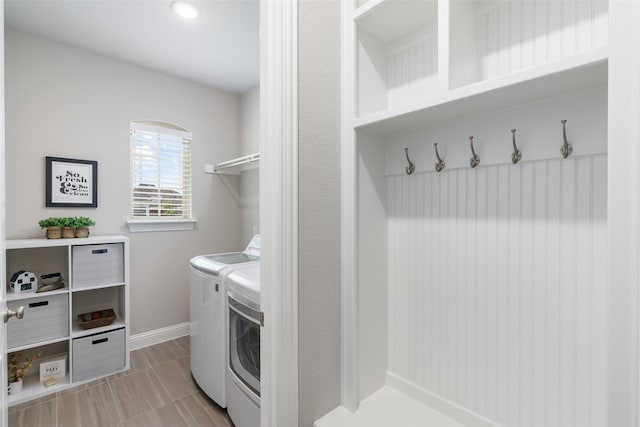 1205 Lake Hills Trl, Roanoke, TX 76262 - clothes washing area with laundry area and washer and clothes dryer