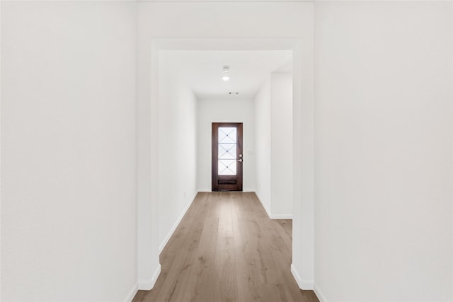 entryway featuring light hardwood / wood-style floors