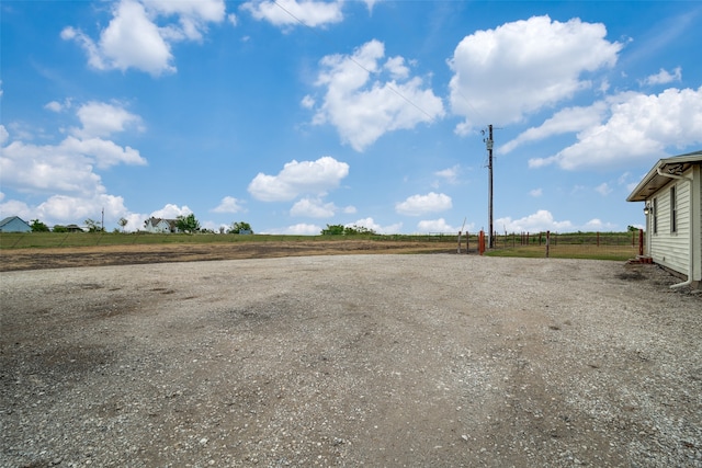 exterior space featuring a rural view