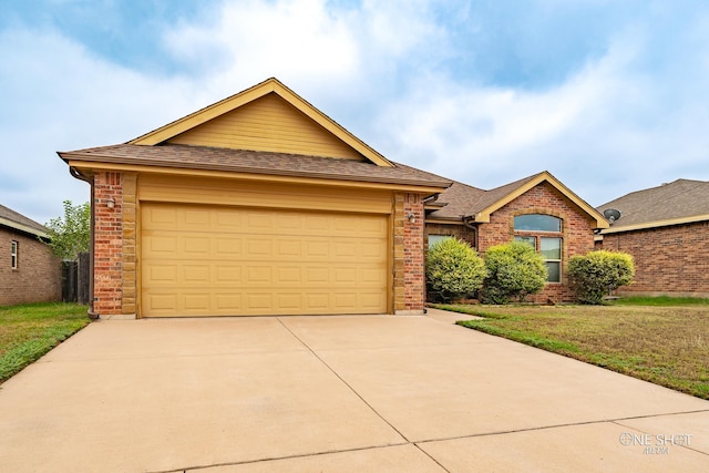 ranch-style house with a garage