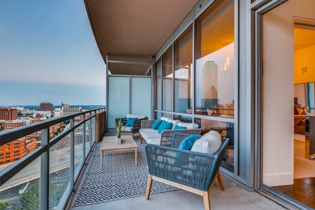 balcony with outdoor lounge area