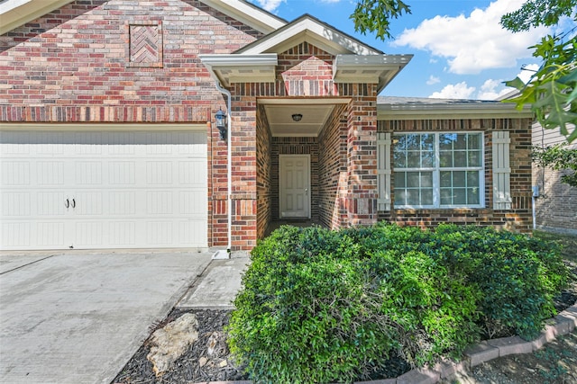 view of property with a garage