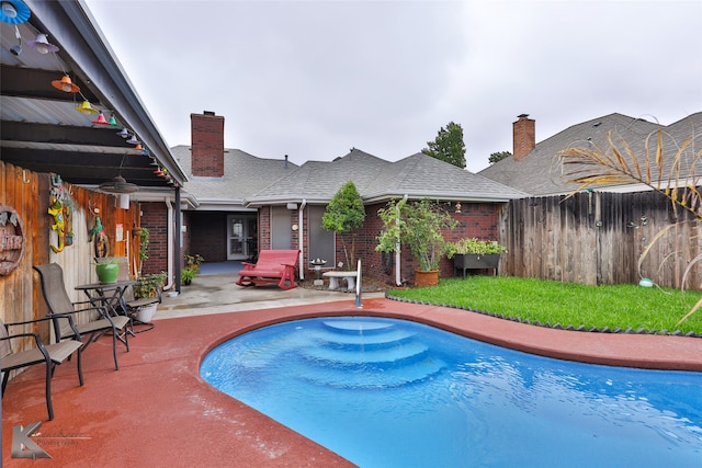 view of pool with a patio