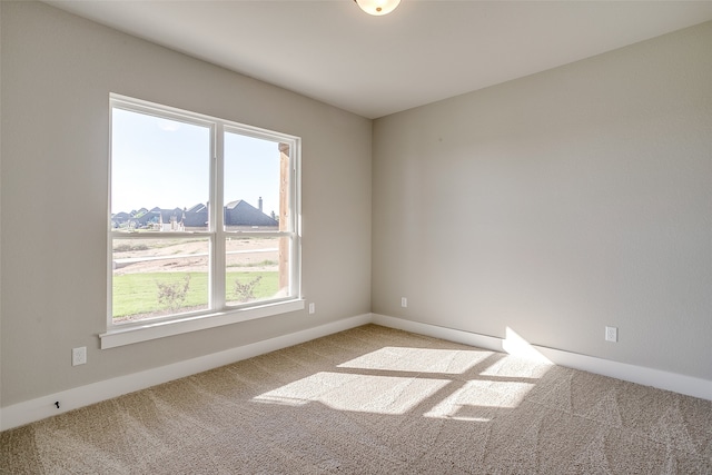 spare room with carpet floors