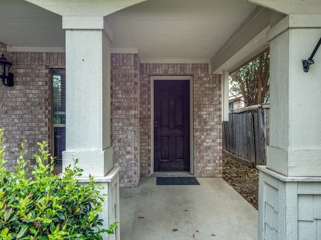 view of entrance to property