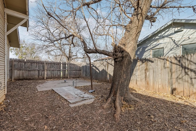 view of yard featuring a patio