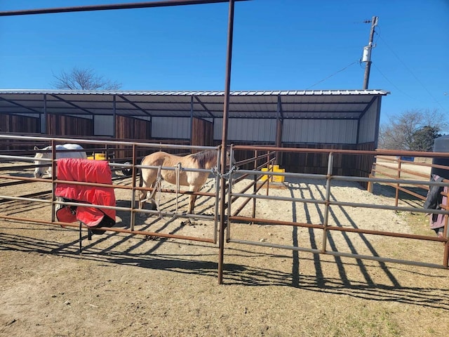 view of horse barn