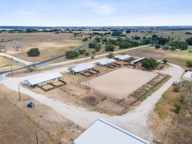 bird's eye view featuring a rural view