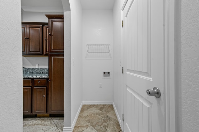 laundry area featuring hookup for a washing machine