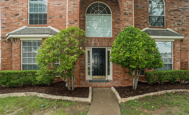 view of exterior entry