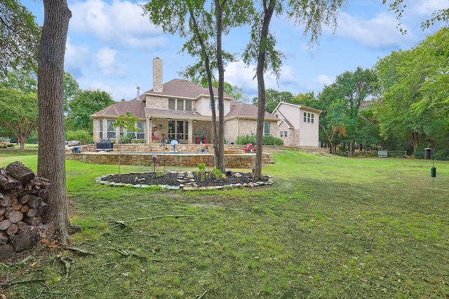 view of yard with a patio