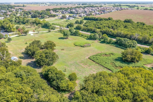 drone / aerial view featuring a rural view