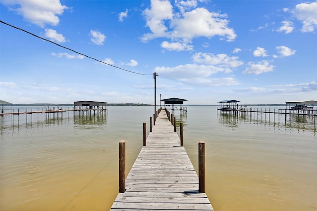 124 N Broadway Rd, Azle, TX 76020 - view of dock featuring a water view and boat lift