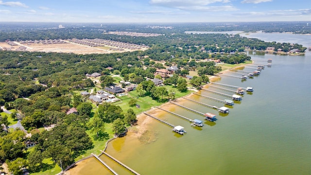 124 N Broadway Rd, Azle, TX 76020 - bird's eye view with a water view