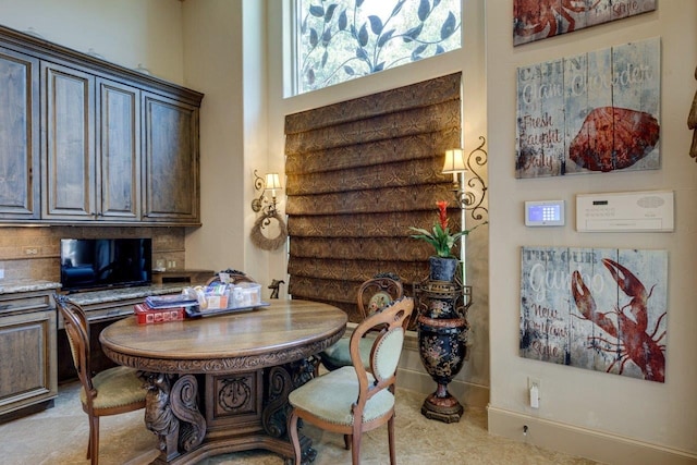 view of dining room