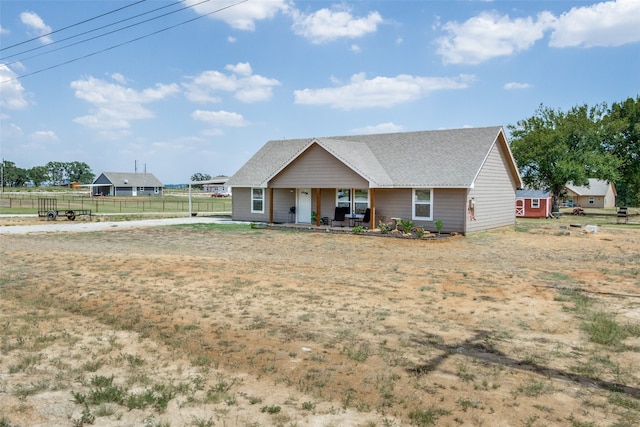 view of front of house with covered porch