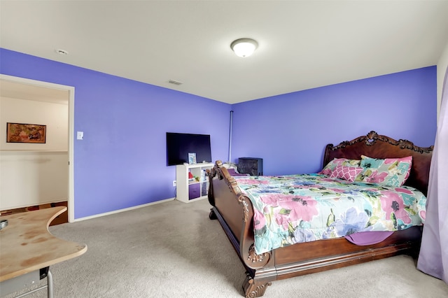 bedroom featuring carpet floors