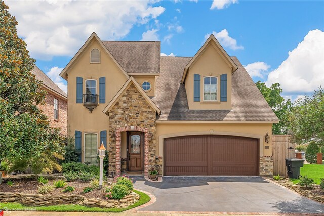 view of front of house featuring a garage