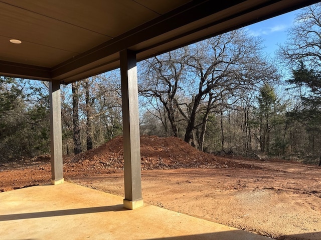 view of yard featuring a patio