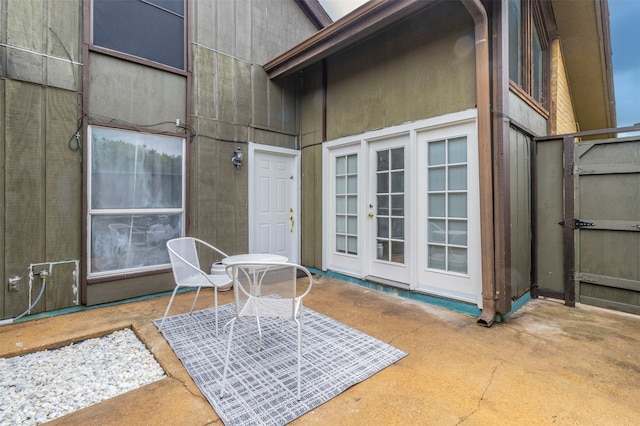 view of patio / terrace with french doors