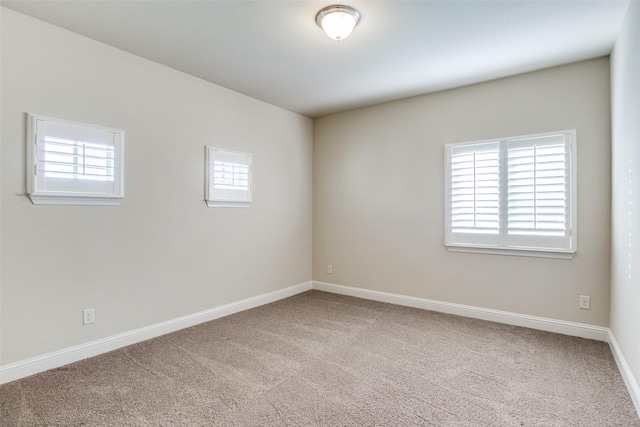 view of carpeted empty room