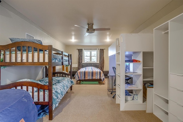 1645 County Road 1105, Rio Vista, TX 76093 - carpeted bedroom featuring a ceiling fan
