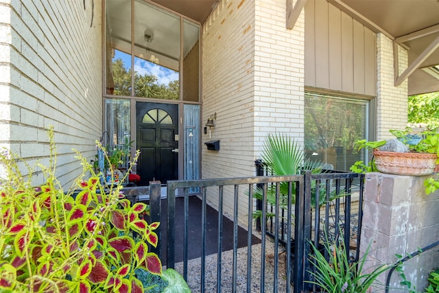 entrance to property with a porch