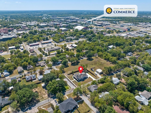 1401 Arp St, Commerce, TX 75428 - drone / aerial view