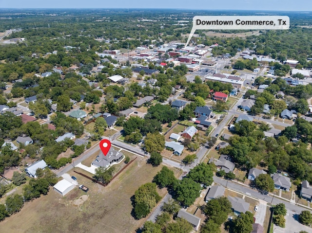 1401 Arp St, Commerce, TX 75428 - aerial view of property and surrounding area