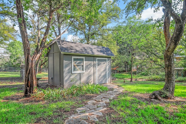 view of outbuilding