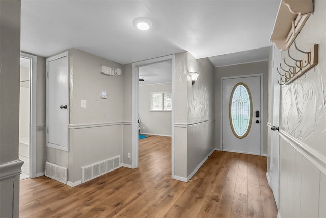 entryway featuring hardwood / wood-style floors